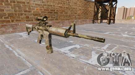 Automatic carbine ME Camuflaje Flora para GTA 4