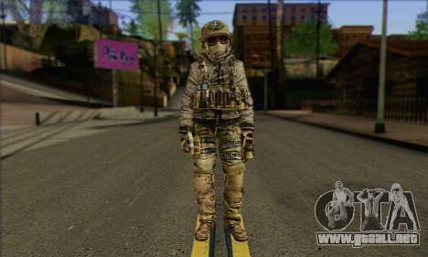 Task Force 141 (CoD: MW 2) Skin 7 para GTA San Andreas