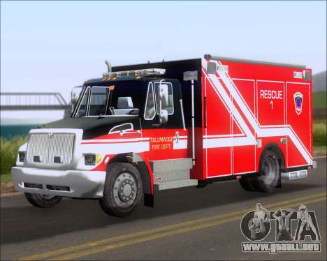 Pierce Commercial TFD Rescue 1 para GTA San Andreas