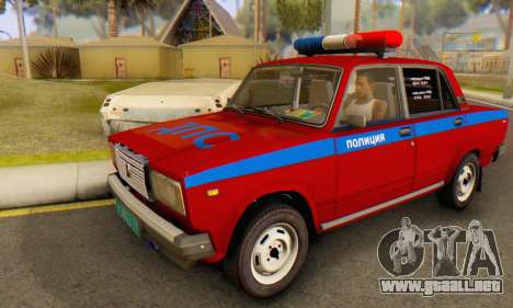 VAZ 2107 Policía para GTA San Andreas