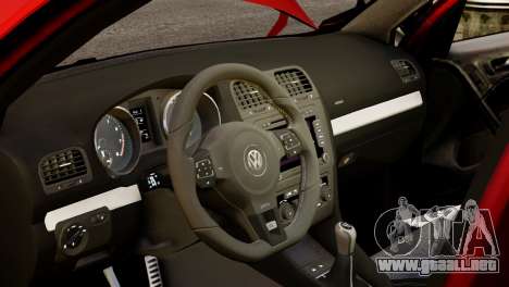 Volkswagen Golf R 2010 Racing Stripes Paintjob para GTA 4