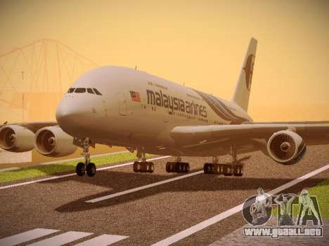 Airbus A380-800 Malaysia Airlines para GTA San Andreas