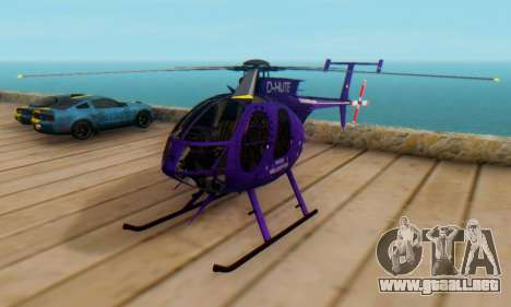 El MD500E helicóptero v1 para GTA San Andreas