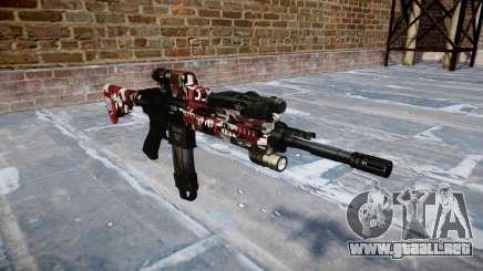 Automatic rifle Colt M4A1 son inyectados de sangre. para GTA 4