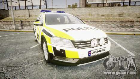 Volkswagen Passat 2014 Marked Norwegian Police para GTA 4