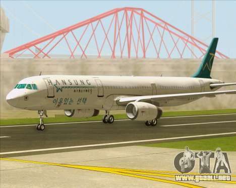 Airbus A321-200 Hansung Airlines para GTA San Andreas