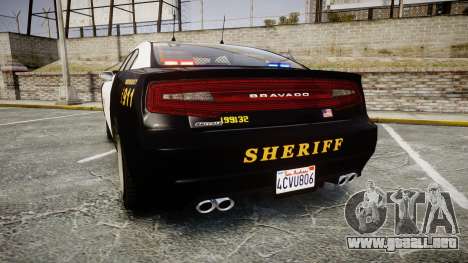 GTA V Bravado Buffalo LS Sheriff Black [ELS] Sli para GTA 4