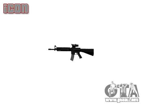 Rifle de M16A4 ACOG para GTA 4