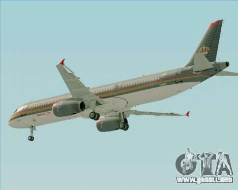 Airbus A321-200 Royal Jordanian Airlines para GTA San Andreas