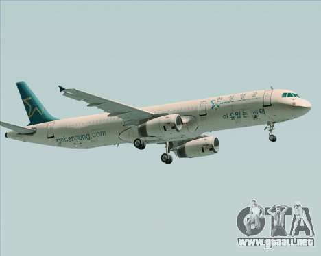 Airbus A321-200 Hansung Airlines para GTA San Andreas