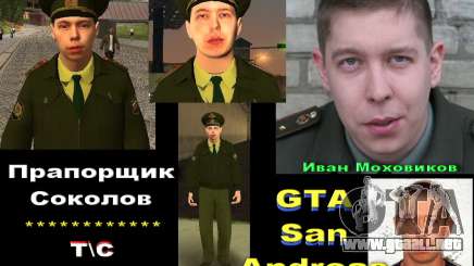 El Teniente Sokolov para GTA San Andreas