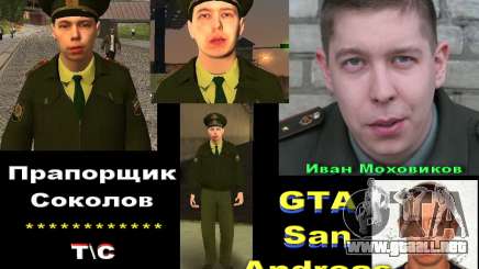 El Teniente Sokolov para GTA San Andreas