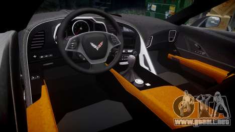 Chevrolet Corvette C7 Stingray 2014 v2.0 TireGY para GTA 4
