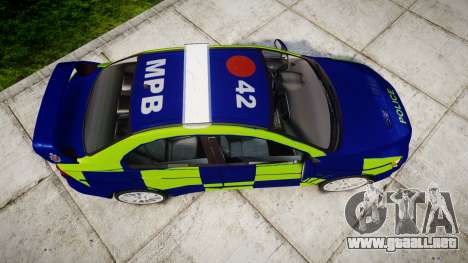 Mitsubishi Lancer Evolution X Police [ELS] para GTA 4