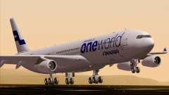Airbus A340-300 Finnair (Oneworld Livery) para GTA San Andreas