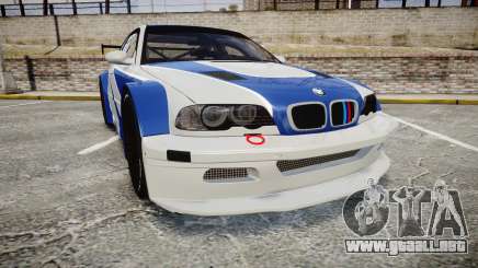 BMW M3 E46 GTR Most Wanted plate NFS MW para GTA 4