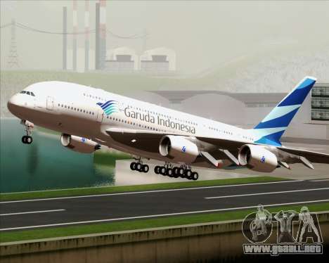 Airbus A380-800 Garuda Indonesia para GTA San Andreas