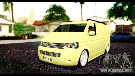 Volkswagen Transporter Panelvan para GTA San Andreas