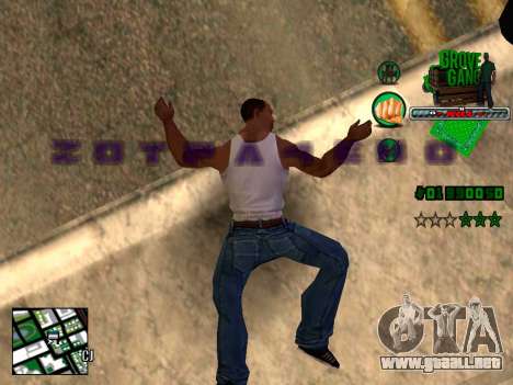 C-HUD Grove Street TAWER para GTA San Andreas