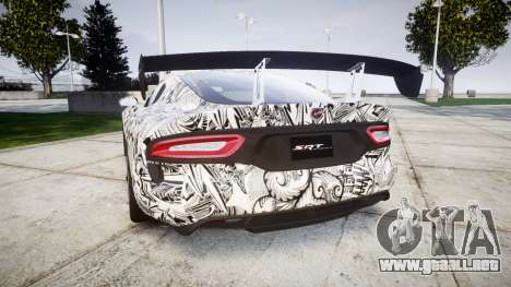 Dodge Viper SRT GTS 2013 Sharpie para GTA 4