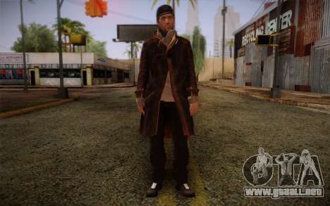 Aiden Pearce from Watch Dogs v10 para GTA San Andreas