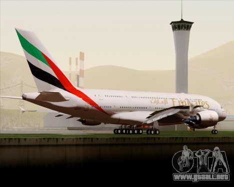 Airbus A380-800 Emirates 40 Anniversary Sticker para GTA San Andreas