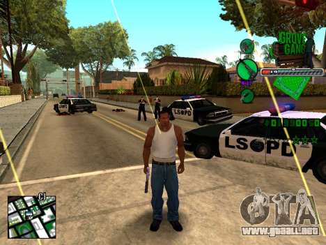 C-HUD Grove Street TAWER para GTA San Andreas