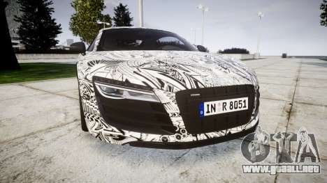 Audi R8 plus 2013 Wald rims Sharpie para GTA 4