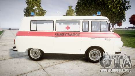 Barkas B1000 1961 Ambulance para GTA 4