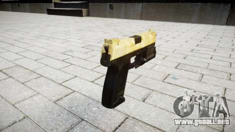 La pistola HK USP 45 de oro para GTA 4