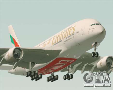 Airbus A380-800 Emirates 40 Anniversary Sticker para GTA San Andreas