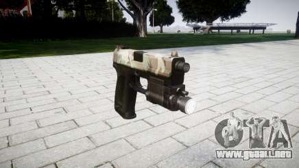 La pistola HK USP 45 woodland para GTA 4