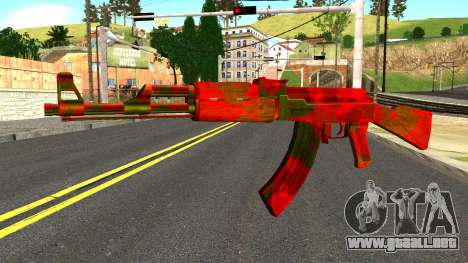 AK47 with Blood para GTA San Andreas