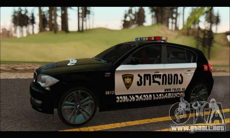 BMW 120i GEO Police para GTA San Andreas