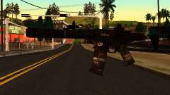 HoneyBadger from CoD Ghosts v2 para GTA San Andreas