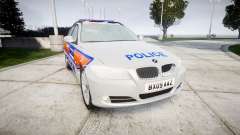 BMW 325d E91 2009 Metropolitan Police [ELS] para GTA 4