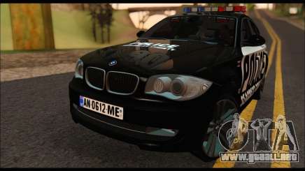 BMW 120i USA Police para GTA San Andreas