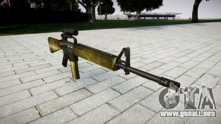 El rifle M16A2 [óptica] de oliva para GTA 4