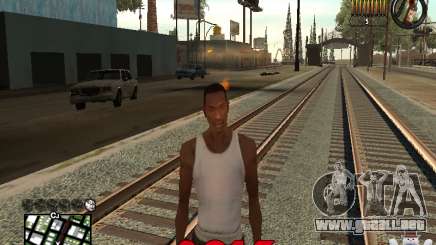 CLEO HUD New Year 2015 para GTA San Andreas