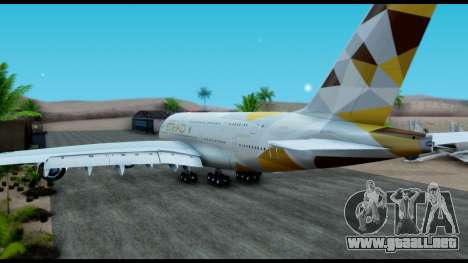 Airbus A380-800 Etihad New Livery para GTA San Andreas