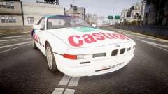 BMW E31 850CSi 1995 [EPM] Castrol White para GTA 4