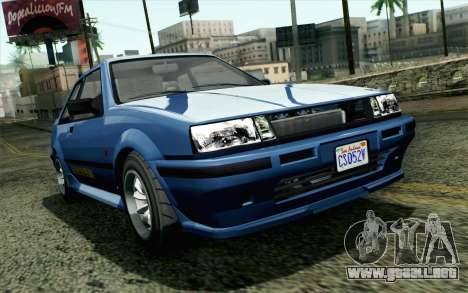 GTA 5 Karin Futo SA Mobile para GTA San Andreas