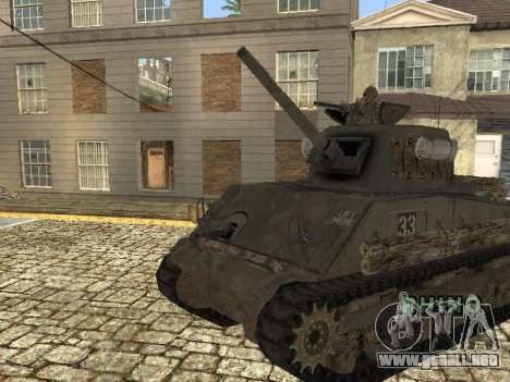 Tanque M4 Sherman para GTA San Andreas