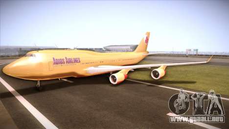 GTA V 747 Adios Airlines para GTA San Andreas