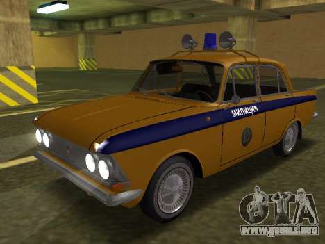 Moskvich 408 De La Policía para GTA San Andreas