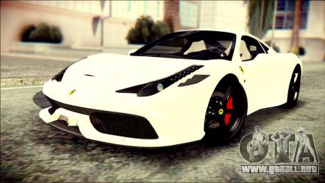 Ferrari 458 Speciale 2015 HQ para GTA San Andreas