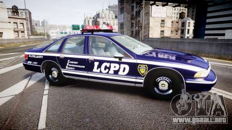 Chevrolet Caprice 1994 LCPD Auxiliary [ELS] para GTA 4