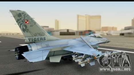 F-16C Polish Air Force Tigers para GTA San Andreas