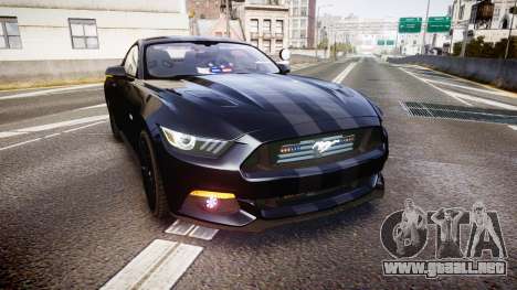 Ford Mustang GT 2015 FBI Unmarked [ELS] para GTA 4