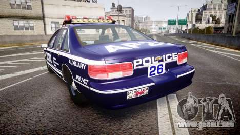 Chevrolet Caprice 1994 LCPD Auxiliary [ELS] para GTA 4
